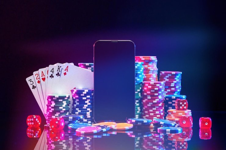 ক্যাসিনো গেম সেন্টারে নীল topwin10 স্ক্রিন
